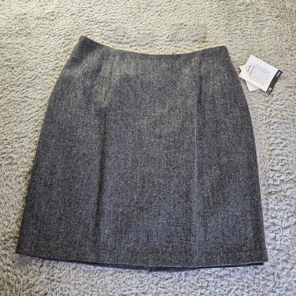 Jaclyn Smith Classics Skirt 9139 Womens 16 Plus Size Wool Dark Academia Vintage